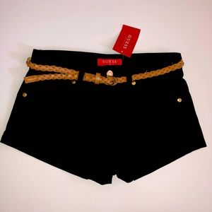 Guess Black Shorts w/ Belt